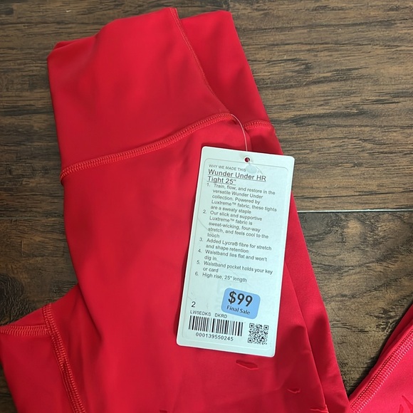 NEW LULULEMON Wunder Under HR Tights size 2 - Picture 2 of 2